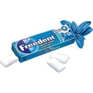 FREEDENT ; Chewing-gum menthe givrée sans sucres x10