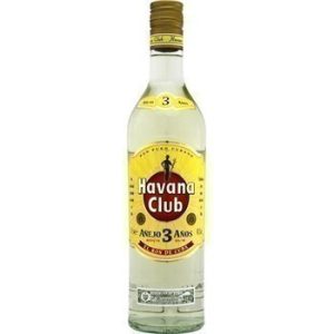 HAVANA CLUB ; Rhum blanc 3 ans 40% 70 cl