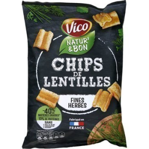 Chips de lentilles fines herbes 85 g