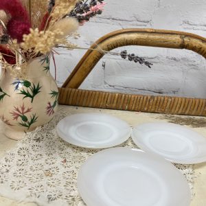 3 petites soucoupes vintage Nestlé vide poche porte savon