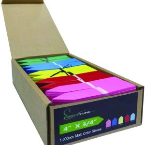 1000pcs 5 étiquettes de plantes colorées 4 “x 3/4” pouces