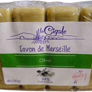Savon de marseille Huile d’Olive 4x100gr