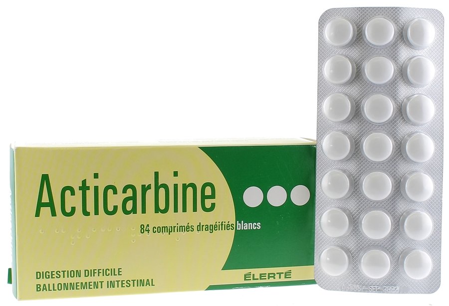 Acticarbine comprimé charbon actif