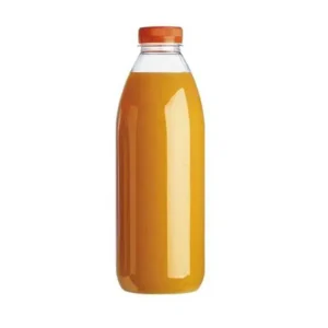 Bouteille en plastique translucide PET avec bouchon 100 cl par 74