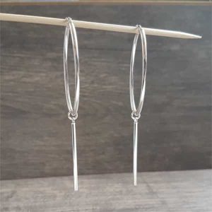 Boucles d’oreilles pendantes de CANYON en argent 925