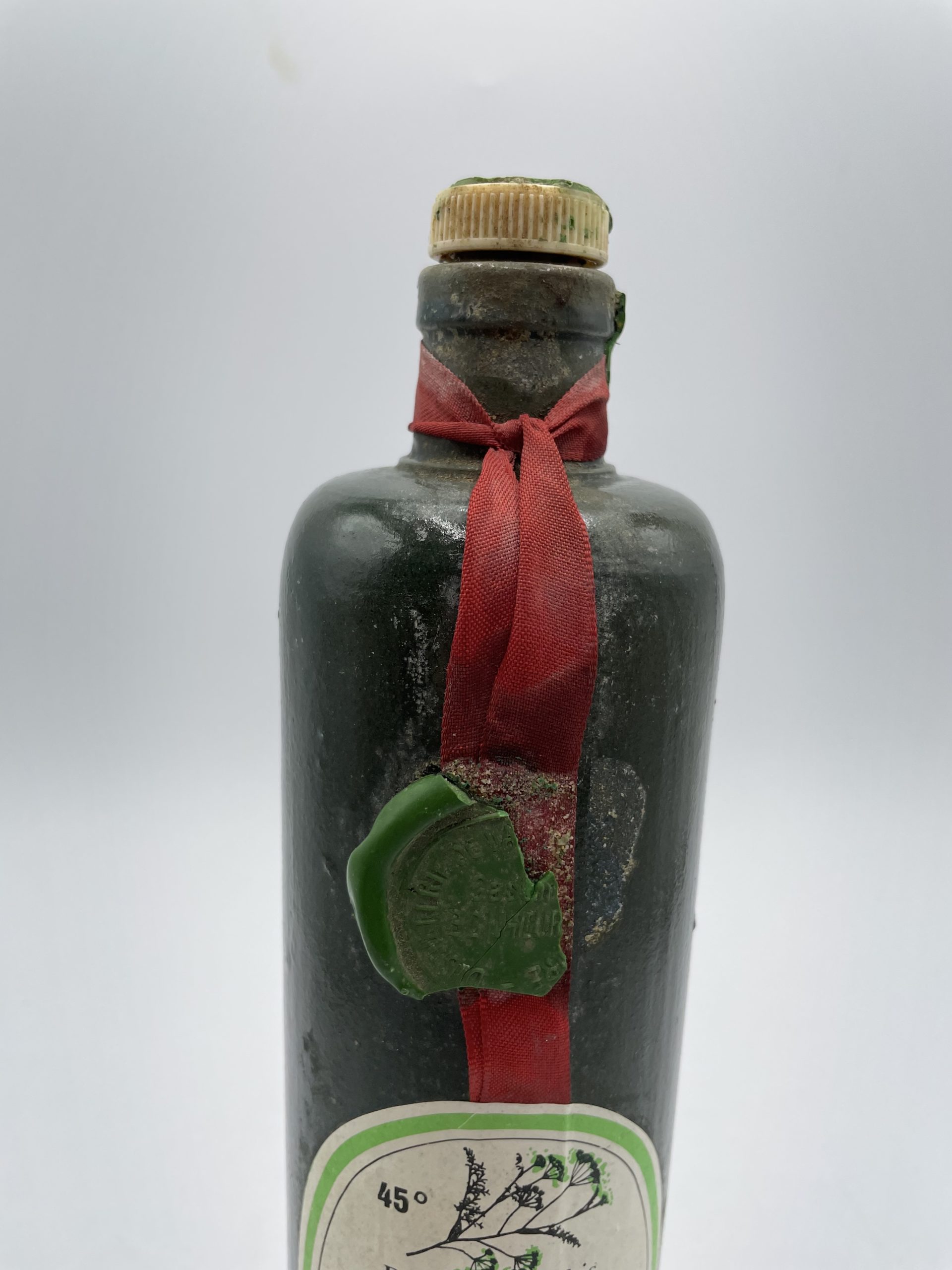 Bouteille pastis vintage en terre cuite Chateau de Floure sélection Gaston Bonheur – Image 4