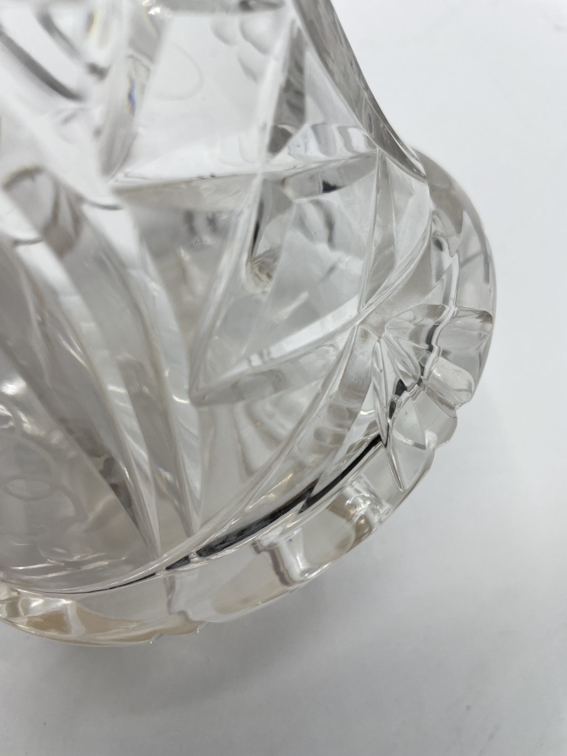 Carafe en verre taillé et ciselé grappes raisin – Image 5