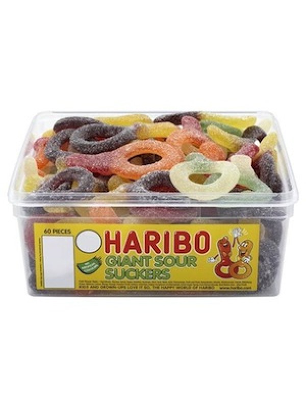 HARIBO GIANT SOUR SUCKERS TUB – Image 2