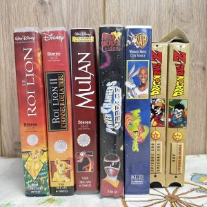 Lot de 7 anciennes cassettes VHS