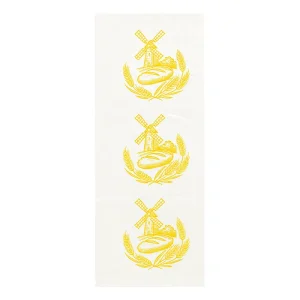 Sac à pain tranché jaune biosourcé 23 x 4 + 4 x 40 cm par 200