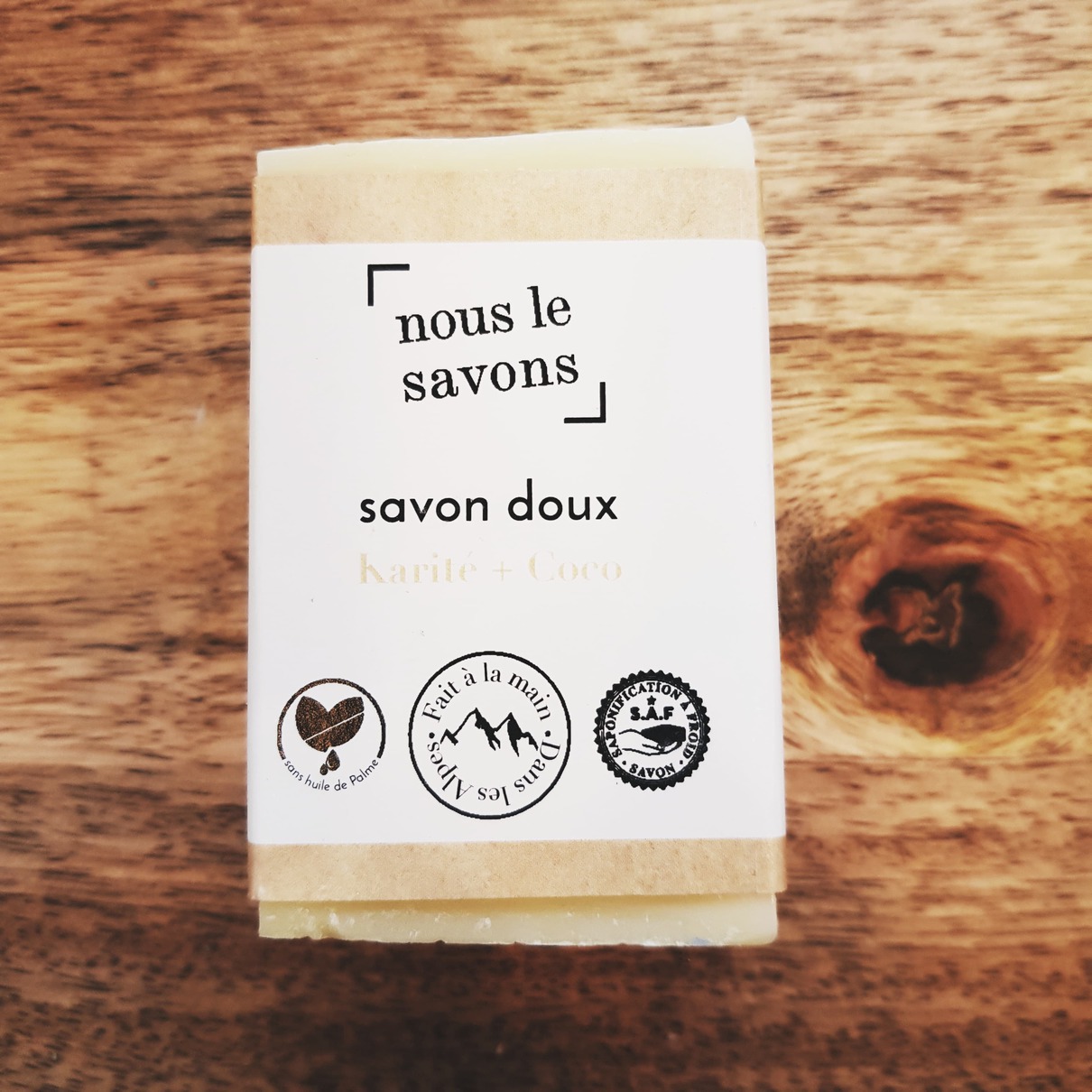 Savon doux au karité-coco – idéal nourrissons