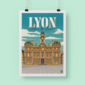 Affiche « Place des Terreaux »