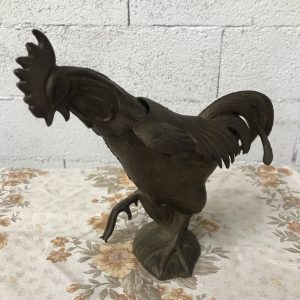 Cendrier coq en régule signé F.C
