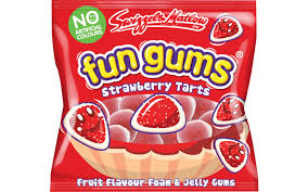 SWIZZELS FUN GUMS STRAWBERRY TARTS 10P BAGS