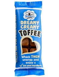 WALKERS NONSUCH DREAMY CREAMY TOFFEE BARS 50G