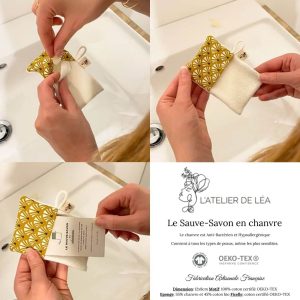 L’ATELIER DE LEA – Sauve-Savon en Chanvre et Coton BIO