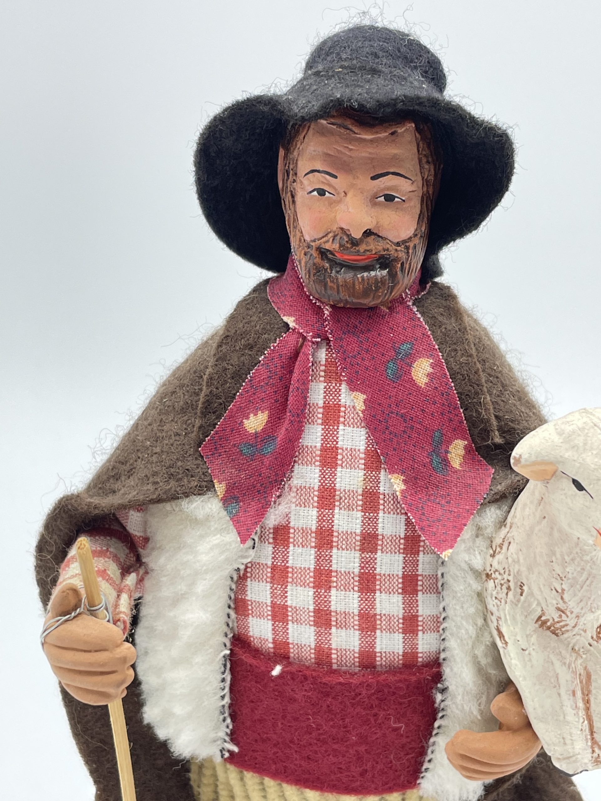 Grand Santon Claude Carbonel 26 Cm - L'Artiste Peintre - Crèche Vintage